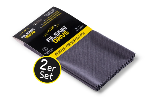 FILSAIN® Drive automobilio stiklų ir veidrodėlių šluostė, 50x40cm (2vnt.)