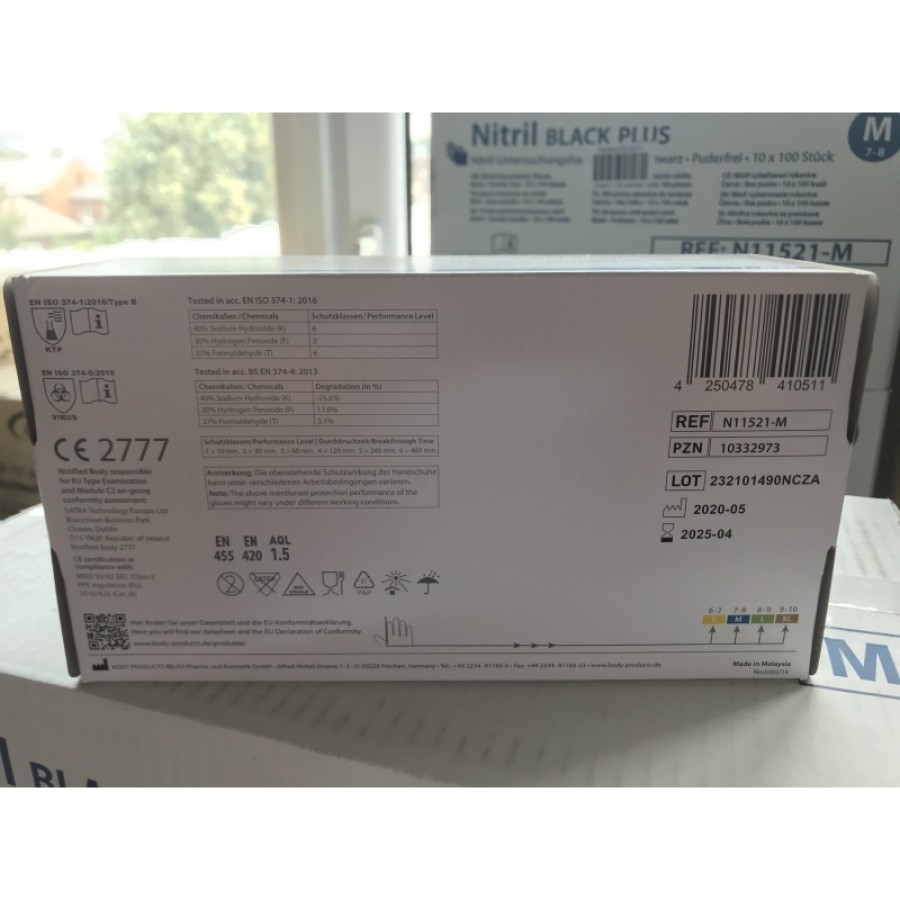 Nitrilinės vienkartinės pirštinės BLACK (100vnt.)